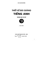 Thiết kế bài giảng Tiếng Anh 9 - tập 1.