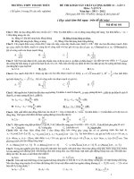 Đề và ĐA khảo sát ĐH lâng 1 khá hay