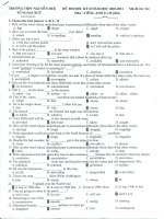 Đề và đáp án thi hk2 2011