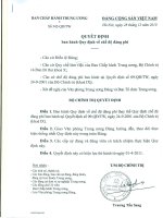 Quy định chế độ đảng phí