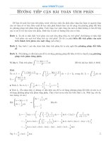 hướng tiếp cận bài toán tích phân