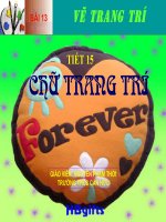 tiết 15 bài 13 chu trang ti