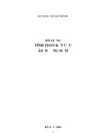 Bài giảng tính toán kết cấu áo đường mềm