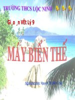 Bài giảng Máy biến thế