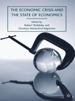 skidelsky & wigstrom (eds.) - the economic crisis and the state of economics (2010)