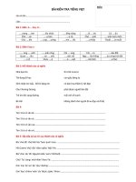 Đề thi Toàn, tiếng việt lớp 1 - kỳ 1