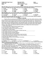 DE, DAP AN, MA TRAN 45P