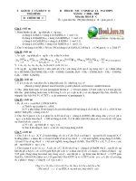 đề thi học sinh giỏi lớp 12 thpt1  tỉnh thái bình năm học 2008-2009