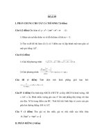 ĐỀ SỐ 29 MÔN TOÁN ÔN THI ĐH