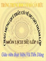 Lịch sử 6 - Tiết 8