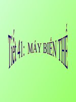 Bài giảng powerpoint Máy biến thế