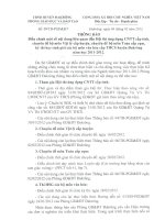 Thông báo điều chỉnh lịch thi CNTT, HSG, chuyên đề