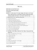 phân tích thống kê hoạt động tín dụng của ngân hàng tmcp công thương việt nam- chi nhánh hà nội giai đoạn 2004-2010