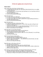 Đề thi trắc nghiệm Lý thuyết kế toán