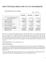 Phân tích tổng hợp hoạt động cho vay tại Ngân hàng