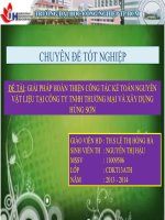 giải pháp hoàn thiện công tác kế toán nguyên vật liệu tại công ty tnhh thương mại và xây dựng hùng sơn