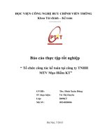 tổ chức công tác kế toán tại công ty tnhh mtv mạo hiểm kt