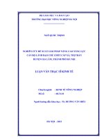 Nghiên cứu đề xuất giải pháp nâng cao năng lực cán bộ lãnh đạo chủ chốt cấp xã, thị trấn huyện gia lâm, thành phố hà nội