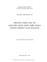 Phương pháp lặp ẩn giải bất đẳng thức biến phân trong không gian Banach