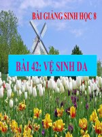 bài giảng sinh học 8 bài 42 vệ sinh da