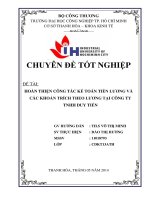 hoàn thiện công tác kế toán tiền lương và các khoản trích theo lương tại công ty tnhh duy tiến