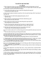 Câu hỏi và bài tập ôn tập Thuế