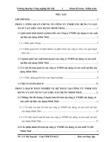 HẠCH TOÁN NGHIỆP vụ kế TOÁN tại CÔNG TY TNHH xây DỰNG và sản XUẤT vật LIỆU xây DỰNG MINH THÁI