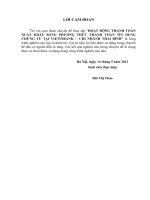 hoạt động thanh toán xuất khẩu bằng phương thức thanh toán tín dụng chứng từ tại vietinbank - chi nhánh thái bình