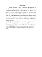 phân tích môi trường đầu tư vào thị trường chứng khoán việt nam năm 2013 -2014