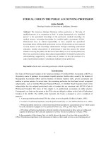 ethical code in the public accounting profession