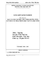 skkn dạy các bài tập đọc lớp 4 theo hướng tích cực hóa các hoạt động học tập của học sinh