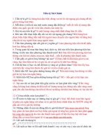 Tập ôn trắc nghiệm Tài chính tiền tệ