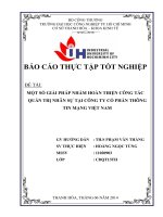 một số giải pháp nhằm hoàn thiện công tác quản trị nhân sự tại công ty cổ phần thông tin mạng việt nam