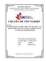 bài 2 giải pháp hoàn thiện công tác kế toán các khoản phải thu tại  công ty tnhh vận tải và thương mại bình minh