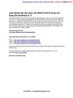 Làm Ghost đa cấu hình với SPAT 6.0.9.9 Final với Easy DriversPack 5.11