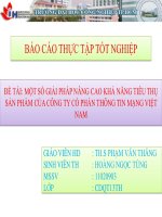 một số giải pháp nâng cao khả năng tiêu thụ sản phẩm của công ty cổ phần thông tin mạng việt nam