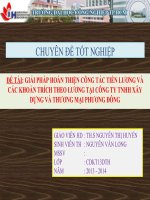 giải pháp hoàn thiện công tác tiền lương và các khoản trích theo lương tại công ty tnhh xây dựng và thương mại phương đông