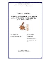 luận văn kế toán phân tích hoạt động kinh doanh công ty tnhh tư vấn giải pháp và phần mềm tâm việt