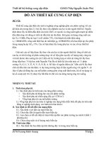 Đồ Án Cung Cấp Điện cho phân xưởng TRƯƠNG MIOH KÔAPL.