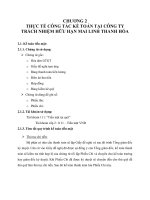 thực tế công tác kế toán tại công ty trách nhiệm hữu hạn mai linh thanh hóa