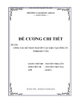 bài 1công tác kế toán nguyên vật liệu tại công ty tnhh duy tân