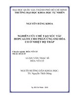 Nghiên cứu chế tạo xúc tác hopcalite cho phản ứng oxi hóa co ở nhiệt độ thấp