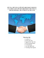 ĐỀ TÀI: Thế nào là LIÊN KẾT (hội nhập) NỘI DUNG của chiến lược liên kết (hội nhập)