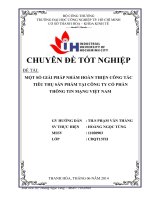 một số giải pháp nhằm hoàn thiện công tác tiêu thụ sản phẩm tại công ty cổ phần thông tin mạng việt nam