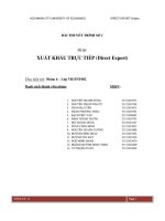 Bài thuyết trình xuất khẩu trực tiếp (direct export)