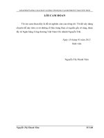 giải pháp nâng cao chất lượng tín dụng tại ngân hàng công thương - chi nhánh nguyễn trãi