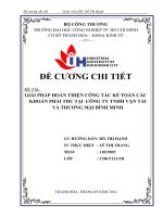 bài 1 giải pháp hoàn thiện công tác kế toán các khoản phải thu tại  công ty tnhh vận tải và thương mại bình minh