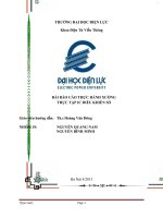 BÀI BÁO CÁO THỰC HÀNH XƯỞNG THỰC TẬP IC ĐIỀU KHIỂN SỐ