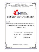 hoàn thiện công tác kế toán tiền lương và các khoản trích theo lương tại công ty tnhh duy tiến