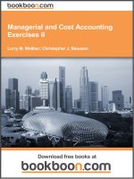 Managerial and Cost Accounting Exercises II